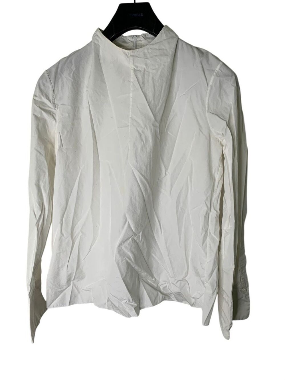 MARNI cotton long sleeve blouse top white women's size 46